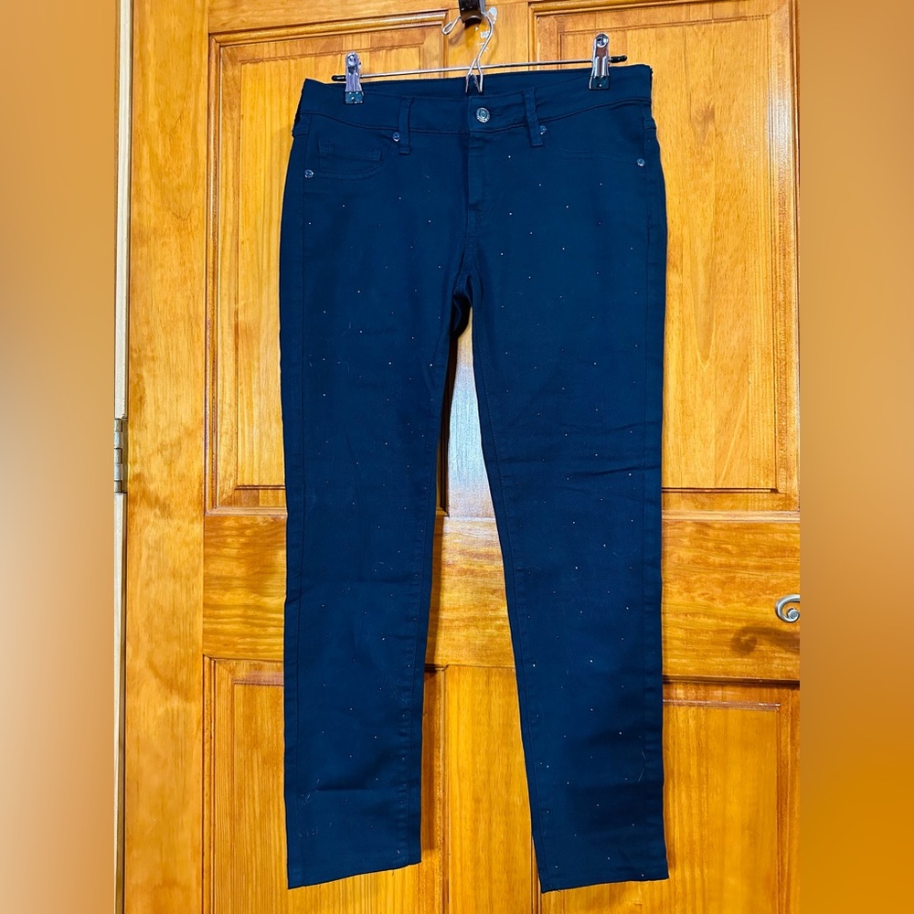 MANGO Women’s Low-Rise blue pants
